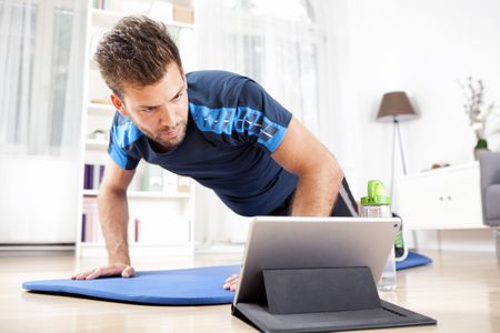 Homme Coaching live Tablette